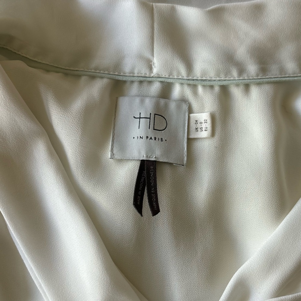 Anthropologie White Sheer Shirt - Picture 9 of 10